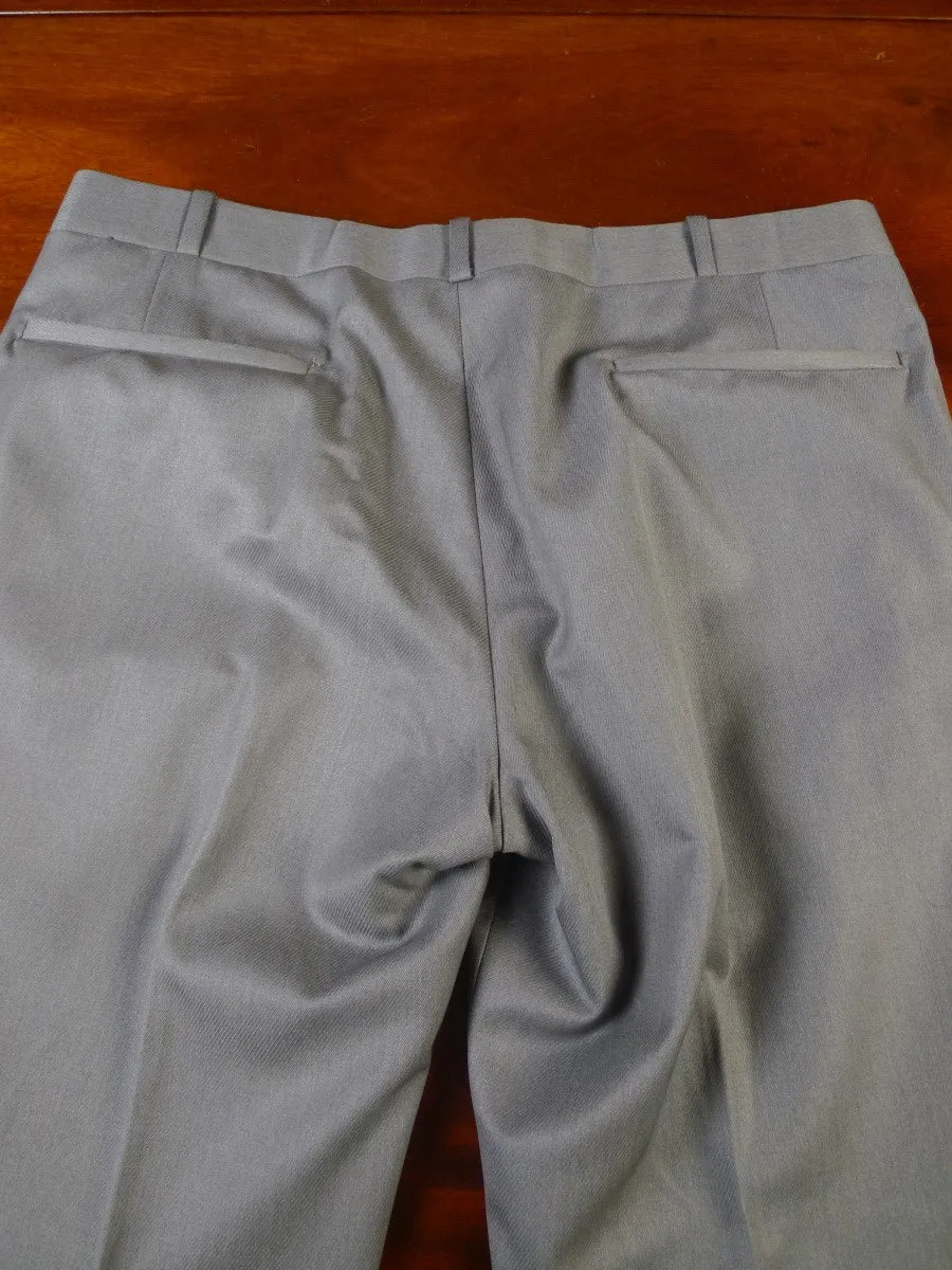 24/0079 vintage davies & son savile row bespoke heavyweight grey cavalry twill trouser 36