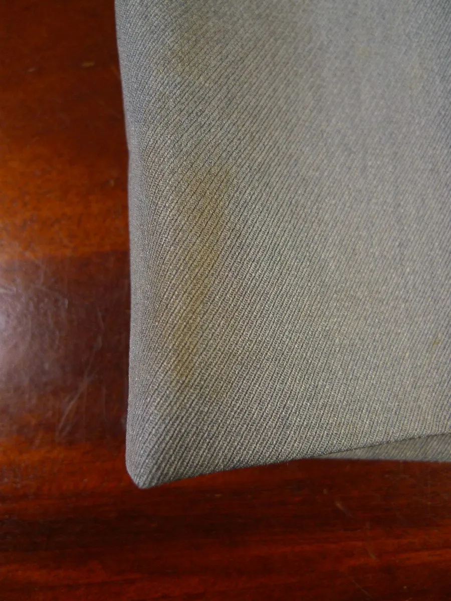 24/0079 vintage davies & son savile row bespoke heavyweight grey cavalry twill trouser 36