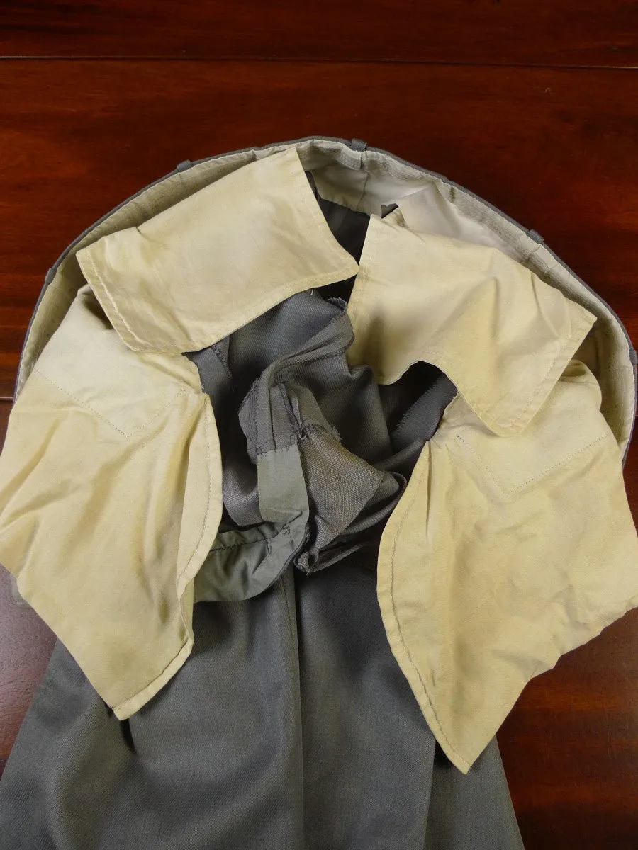 24/0079 vintage davies & son savile row bespoke heavyweight grey cavalry twill trouser 36
