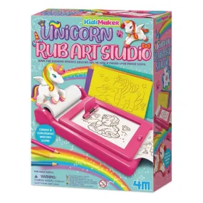 4M - KidzMaker: Unicorn Rub Art Studio