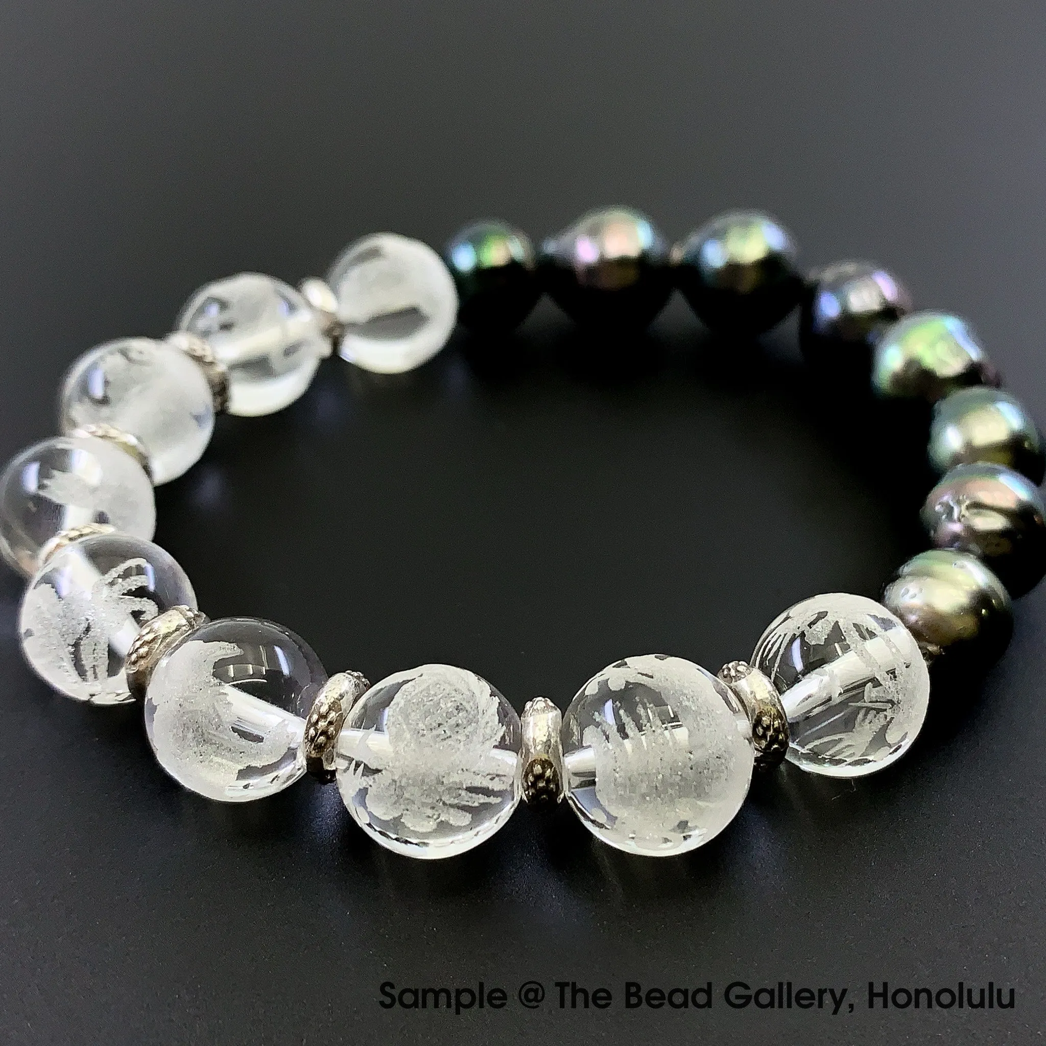 9 Dragon Sons Crystal Quartz Beads - 9 Bead Set (P2200)