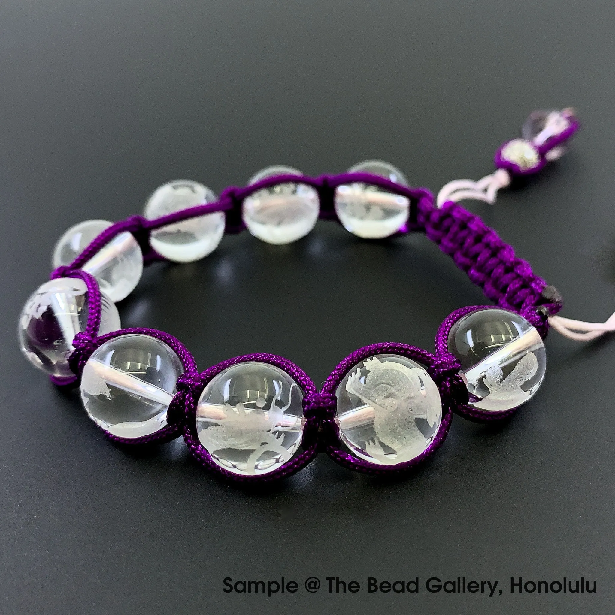 9 Dragon Sons Crystal Quartz Beads - 9 Bead Set (P2200)