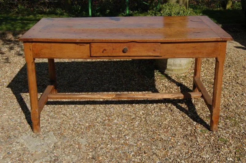 A Charming 19thC French Sycamore Provincial Farmhouse Kitchen Table