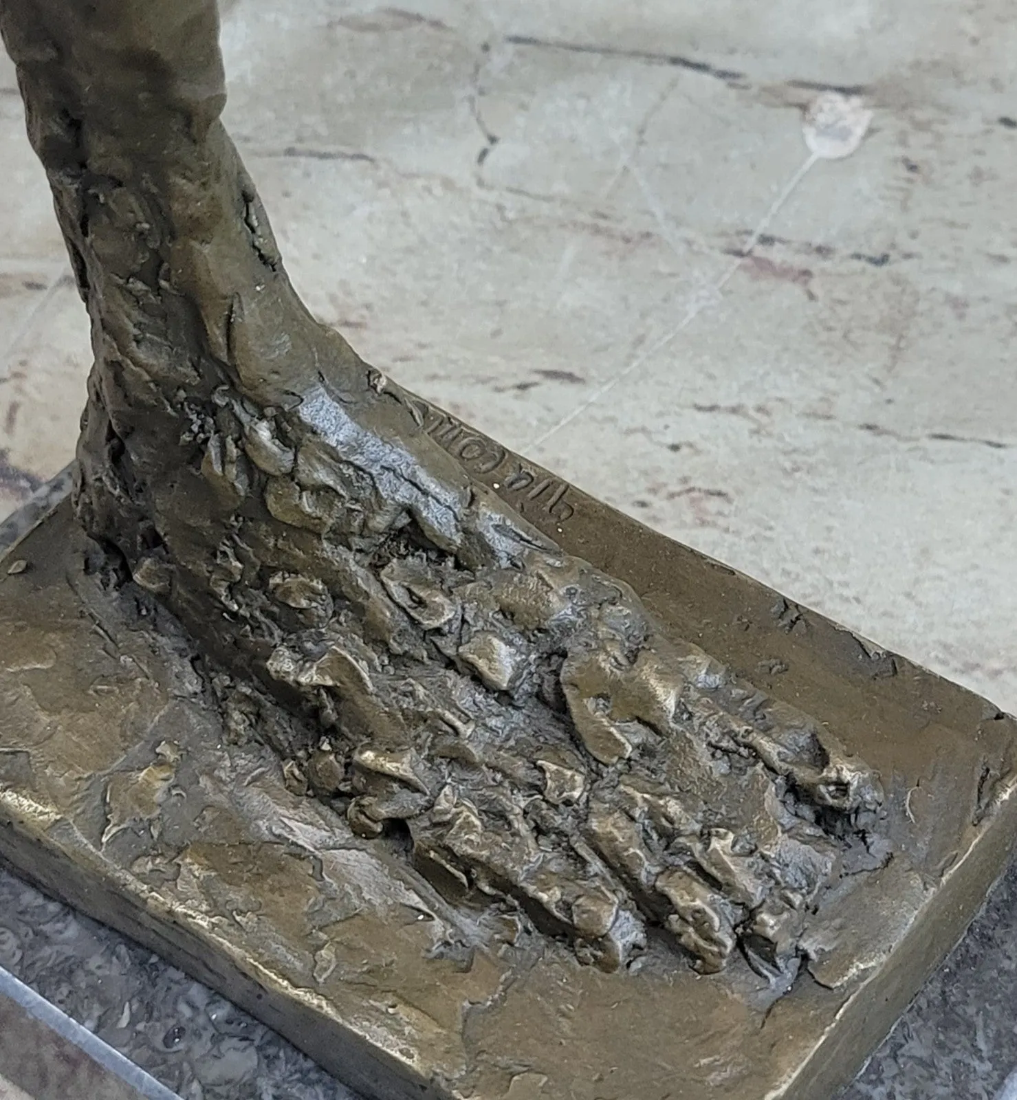 Abstract Modern Art Cometti  Single Leg Body Parts Bronze Sculpture Statue Deal