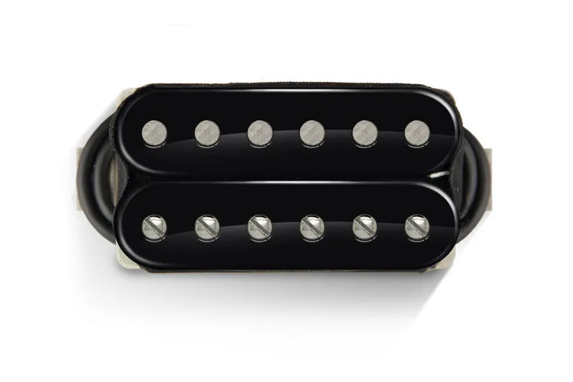 Bare Knuckle VHII Humbucker Bridge Pickup - Open Black - 50mm Short 4 Conductor