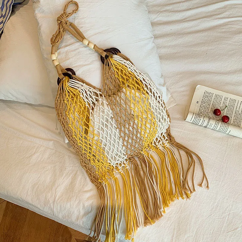 Beach Style Straw Bag