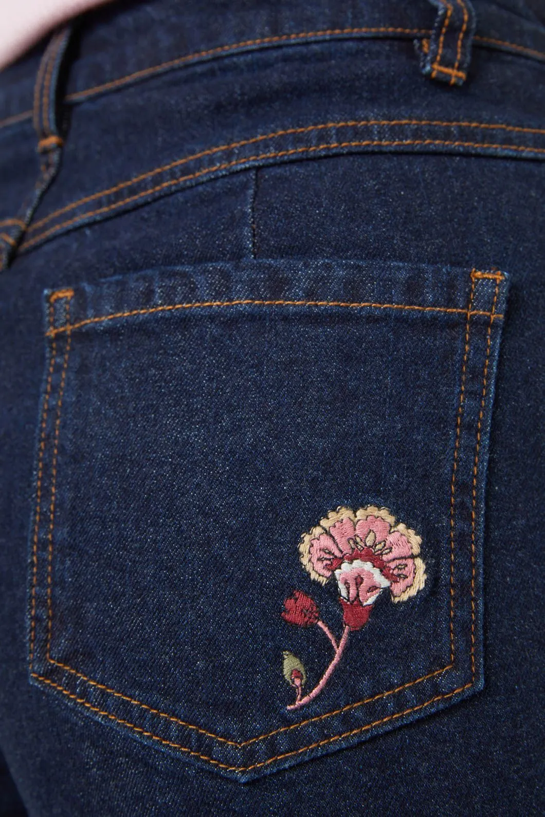 Boho Paisley Embroidered Jean