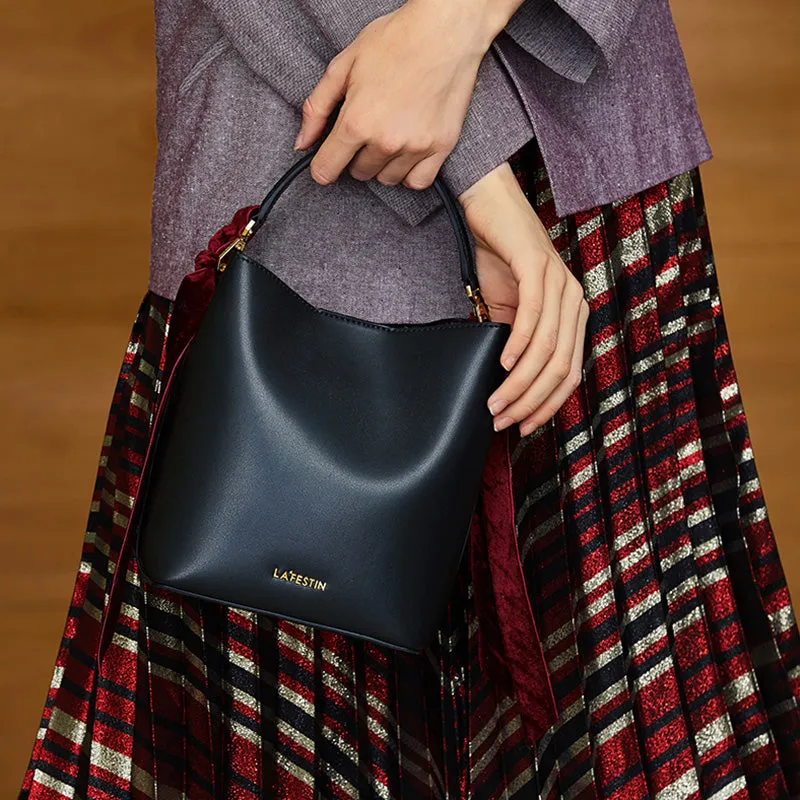 Chic Womens Bucket Bag Leather Handbags Crossbody Bags for Women