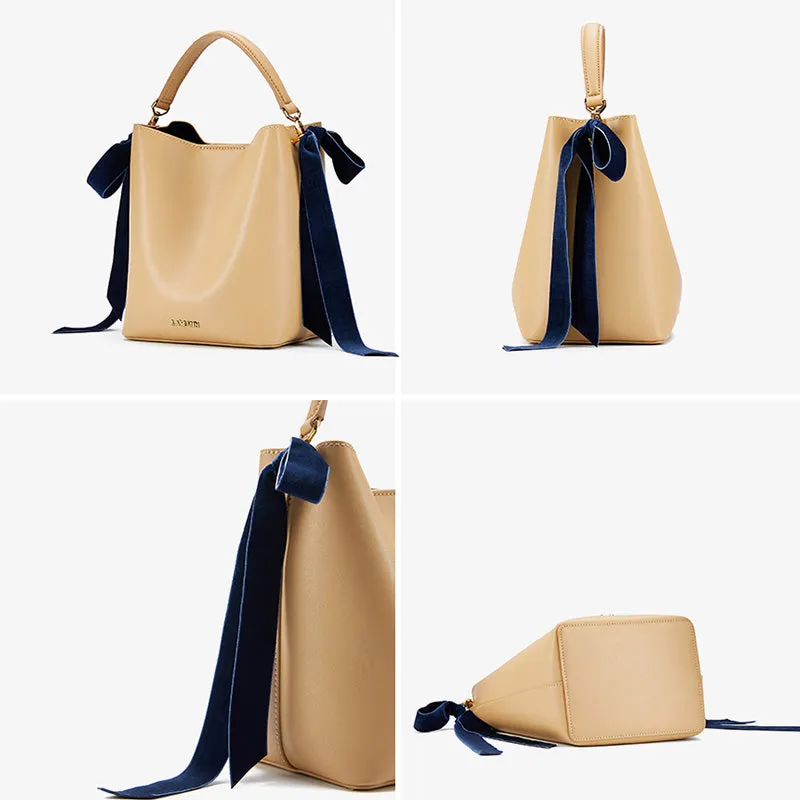 Chic Womens Bucket Bag Leather Handbags Crossbody Bags for Women