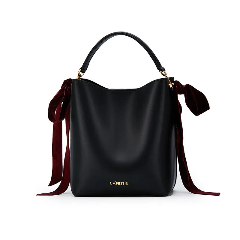Chic Womens Bucket Bag Leather Handbags Crossbody Bags for Women