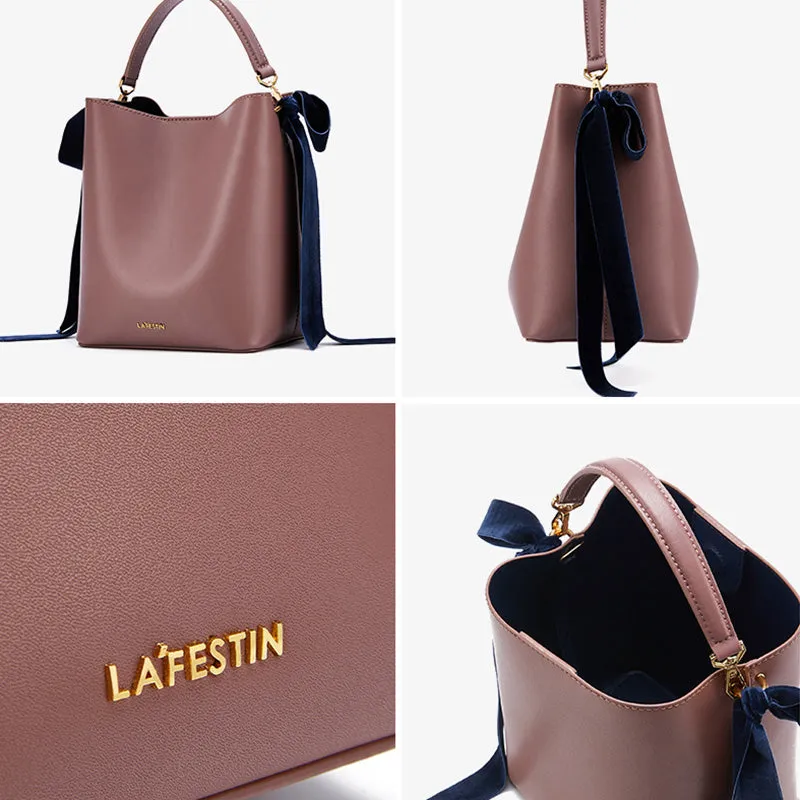 Chic Womens Bucket Bag Leather Handbags Crossbody Bags for Women