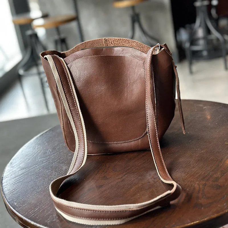 Chic Womens Leather Over The Shoulder Bag Leather Crossbody Purse