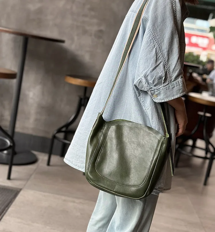 Chic Womens Leather Over The Shoulder Bag Leather Crossbody Purse