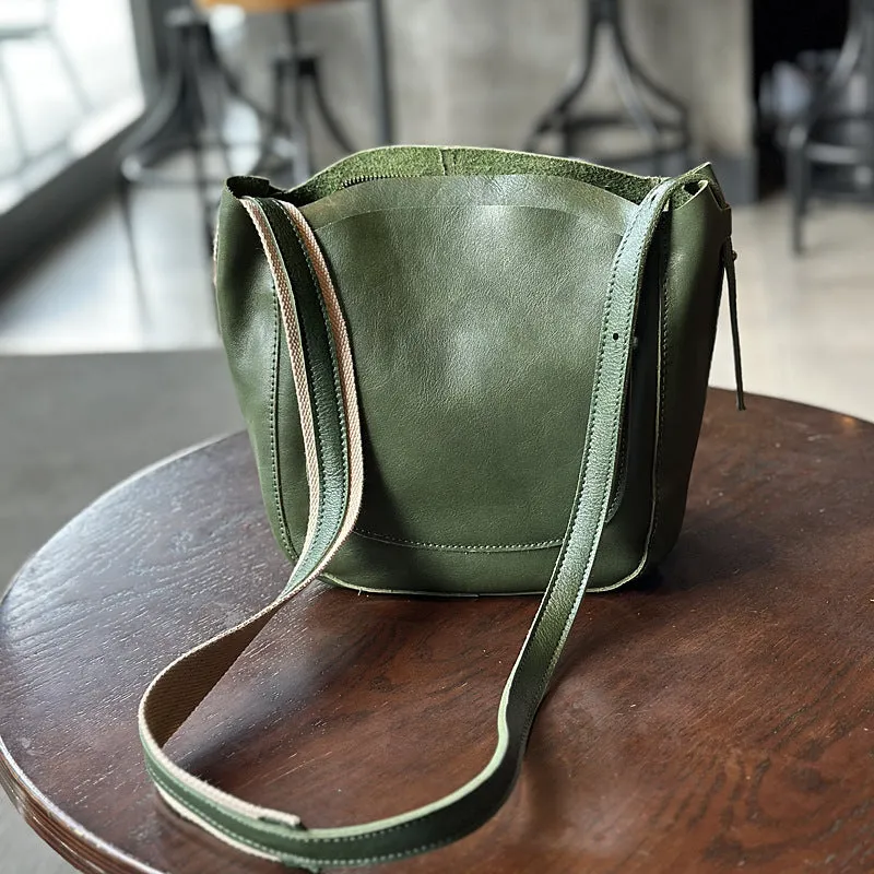 Chic Womens Leather Over The Shoulder Bag Leather Crossbody Purse