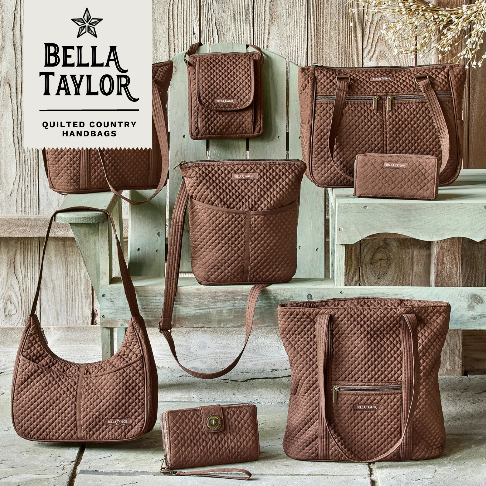 Chocolate Microfiber Duffle