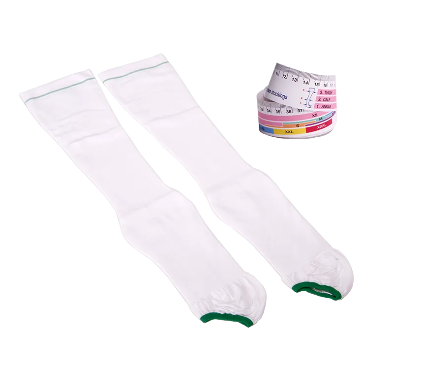 COMPRESSION STOCKINGS ANTI-EMBOLISM KNEE HIGH MEDIUM