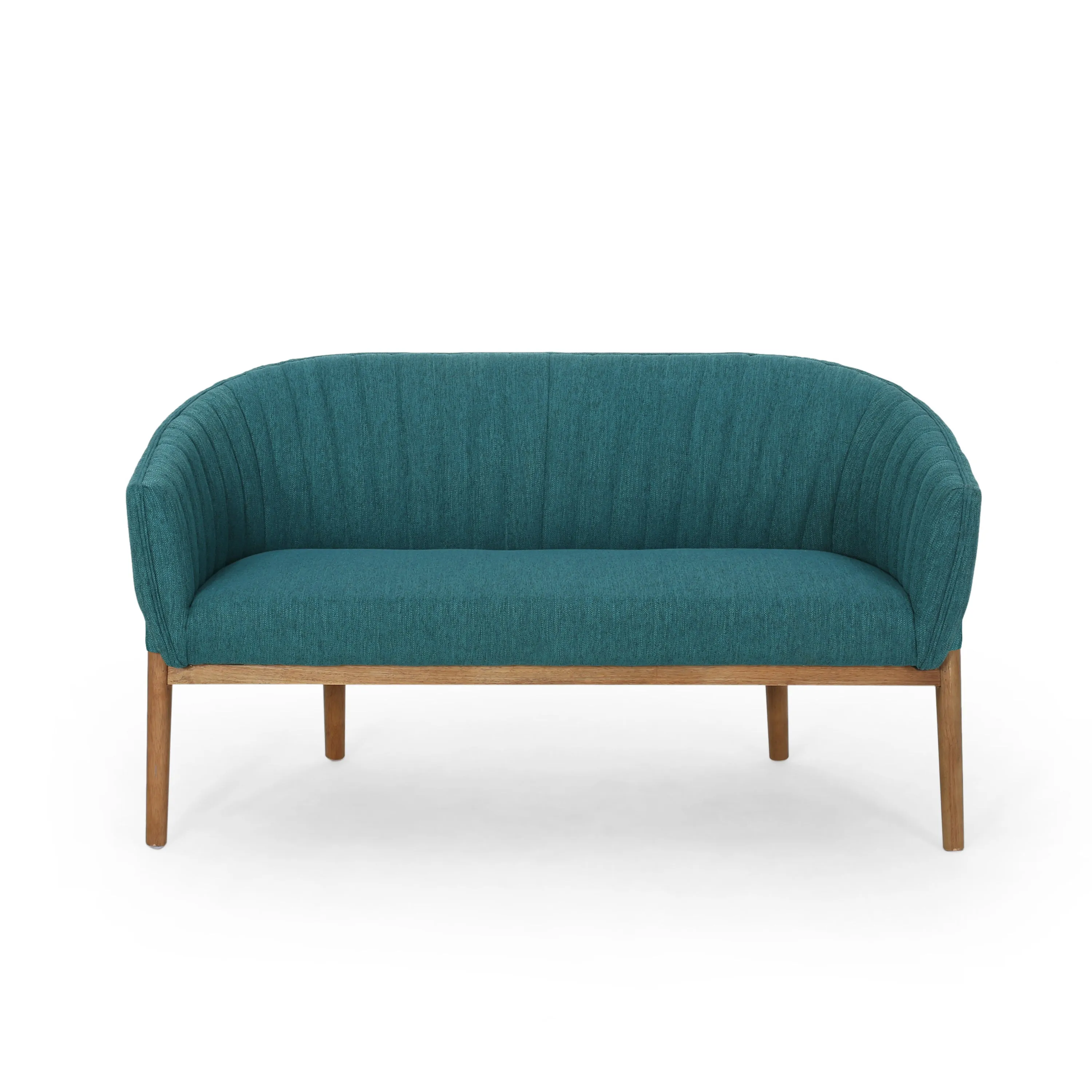 Deborah Mid-Century Fabric Settee