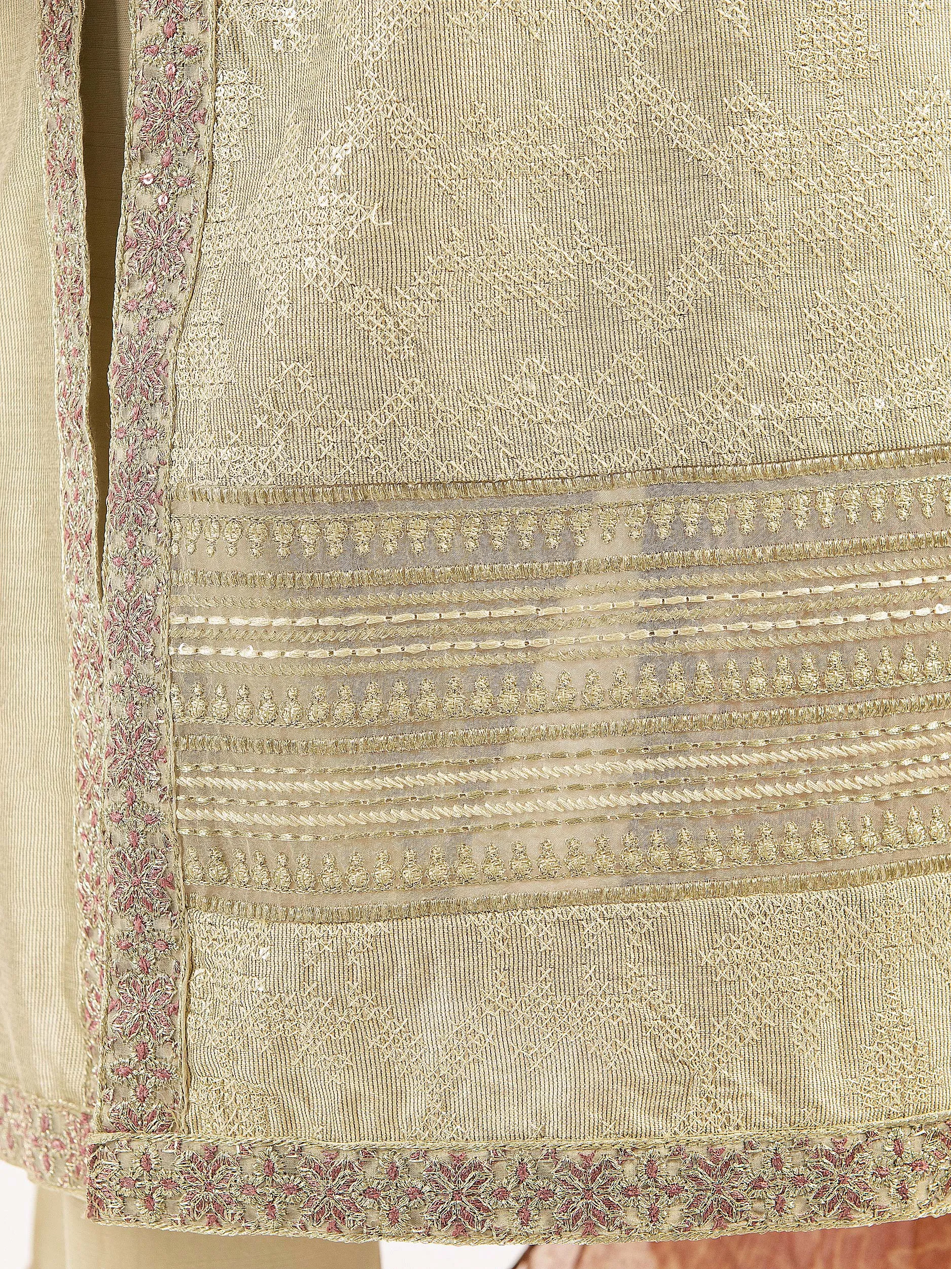 Embroidered Viscose Suit