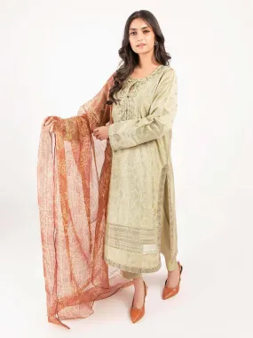 Embroidered Viscose Suit