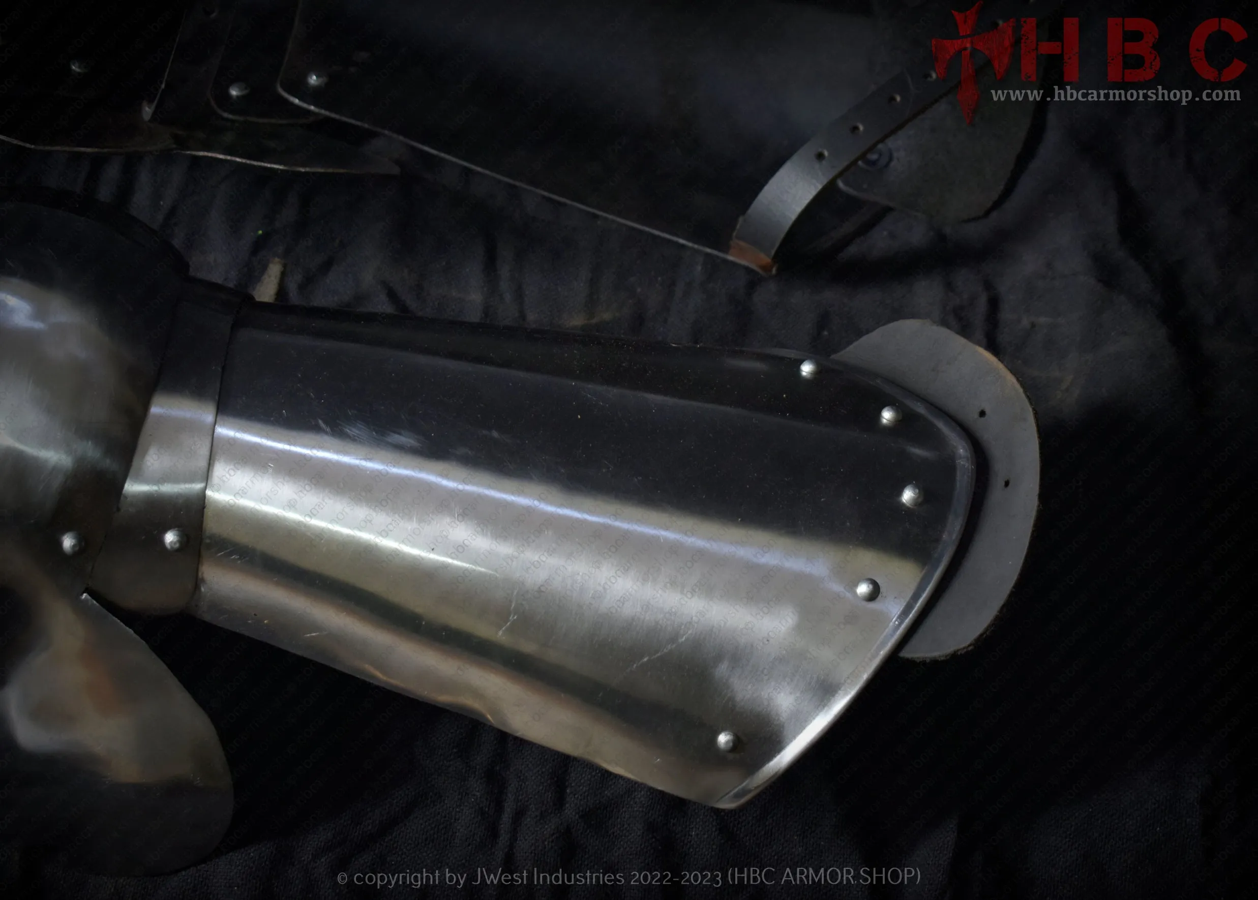 European Leg Armour With front Shin Guard