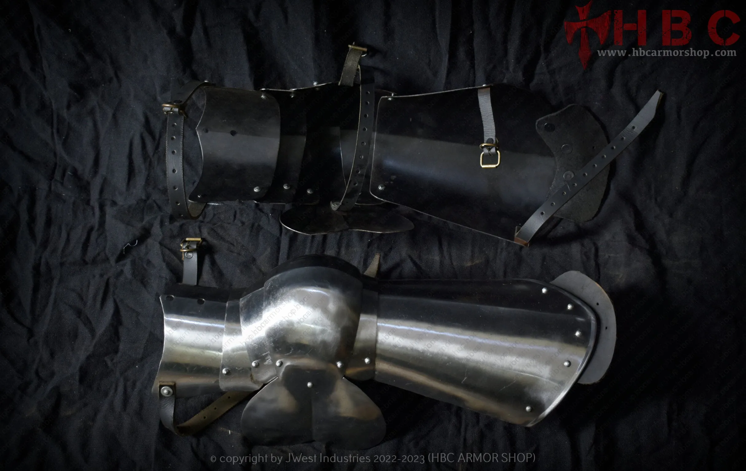 European Leg Armour With front Shin Guard