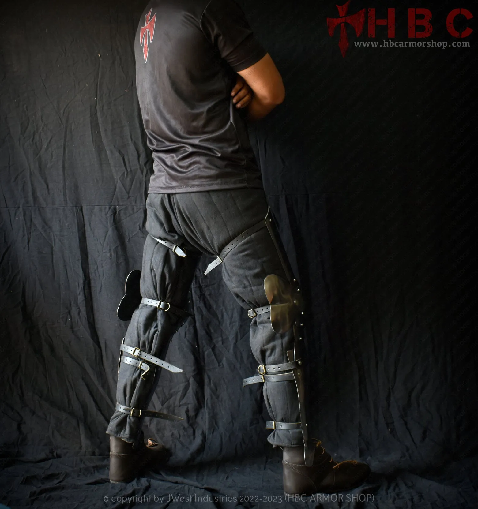 European Leg Armour With front Shin Guard