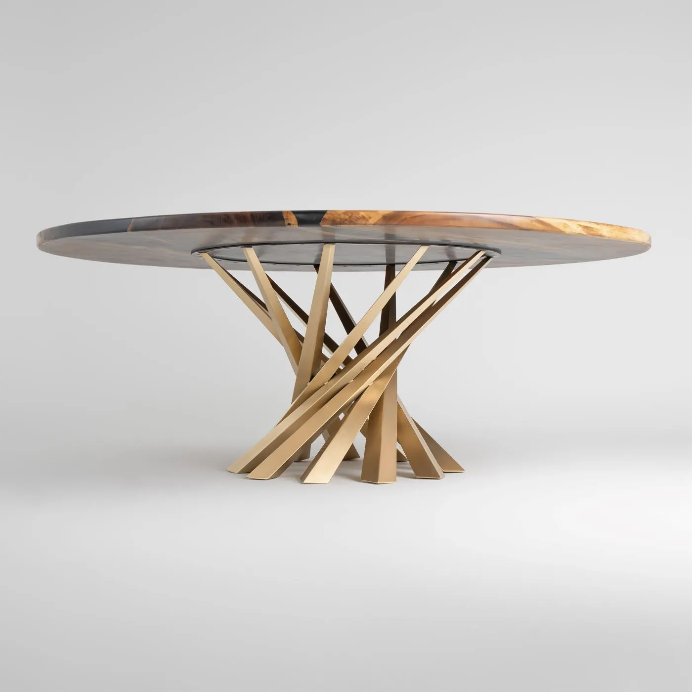 Gold Table Base 325 Filar 28H DIY Metal Furniture