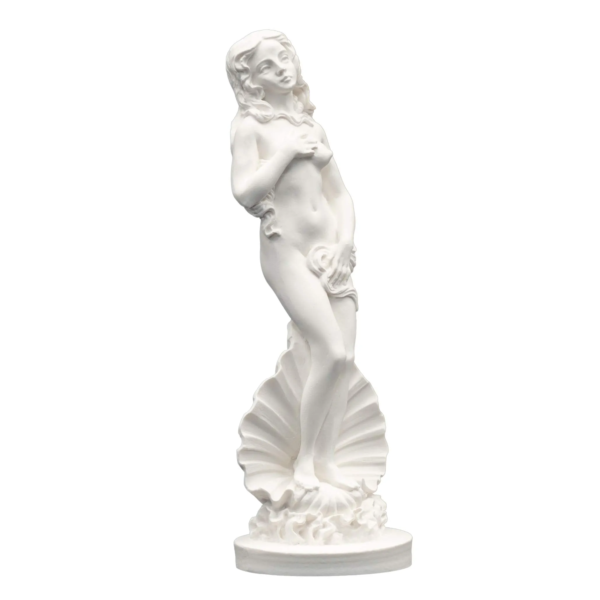 Helcee Handmade Alabaster Aphrodite Emerging Statue 6.48 in