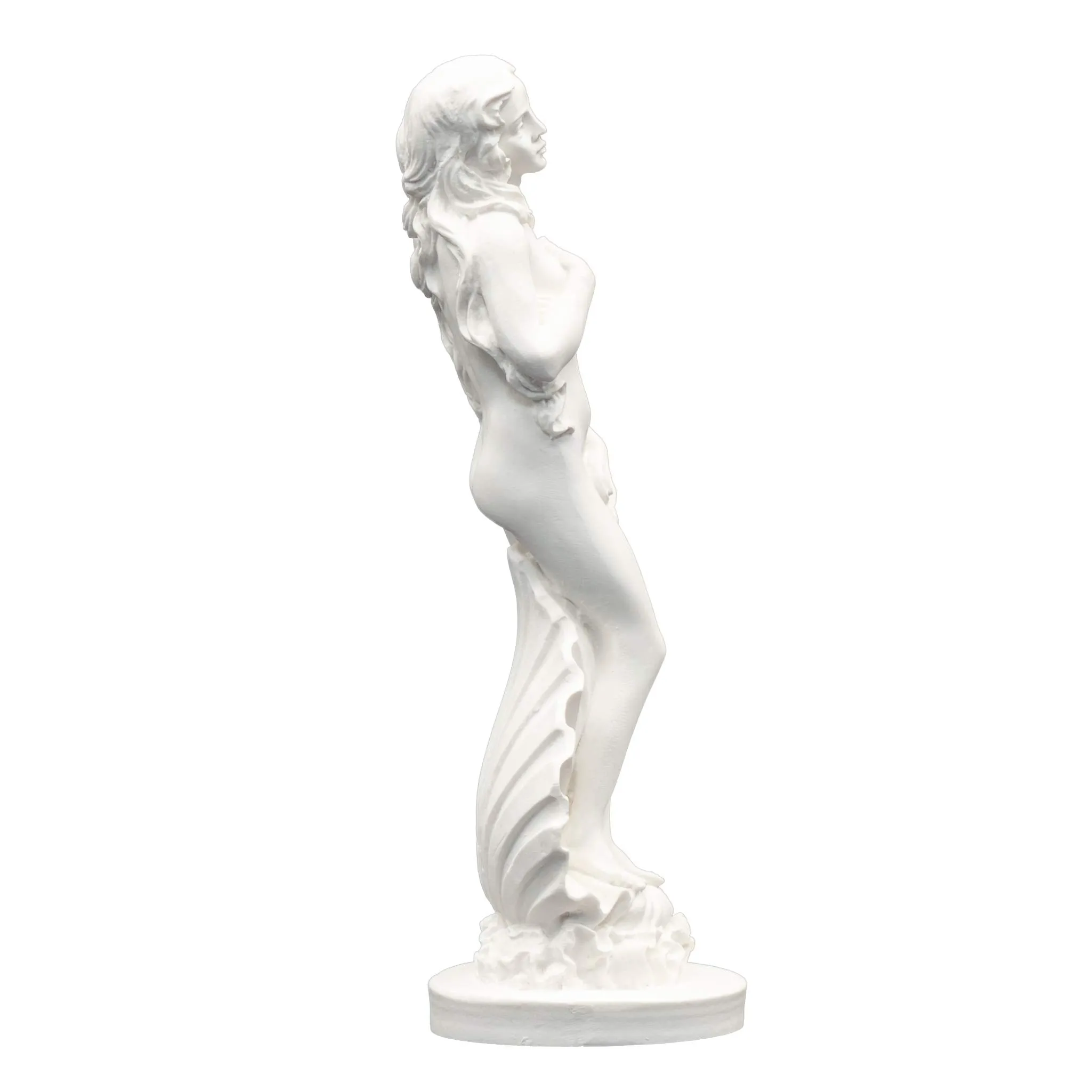 Helcee Handmade Alabaster Aphrodite Emerging Statue 6.48 in