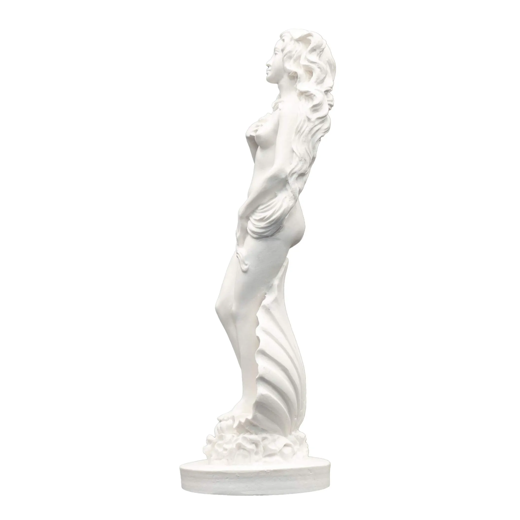 Helcee Handmade Alabaster Aphrodite Emerging Statue 6.48 in