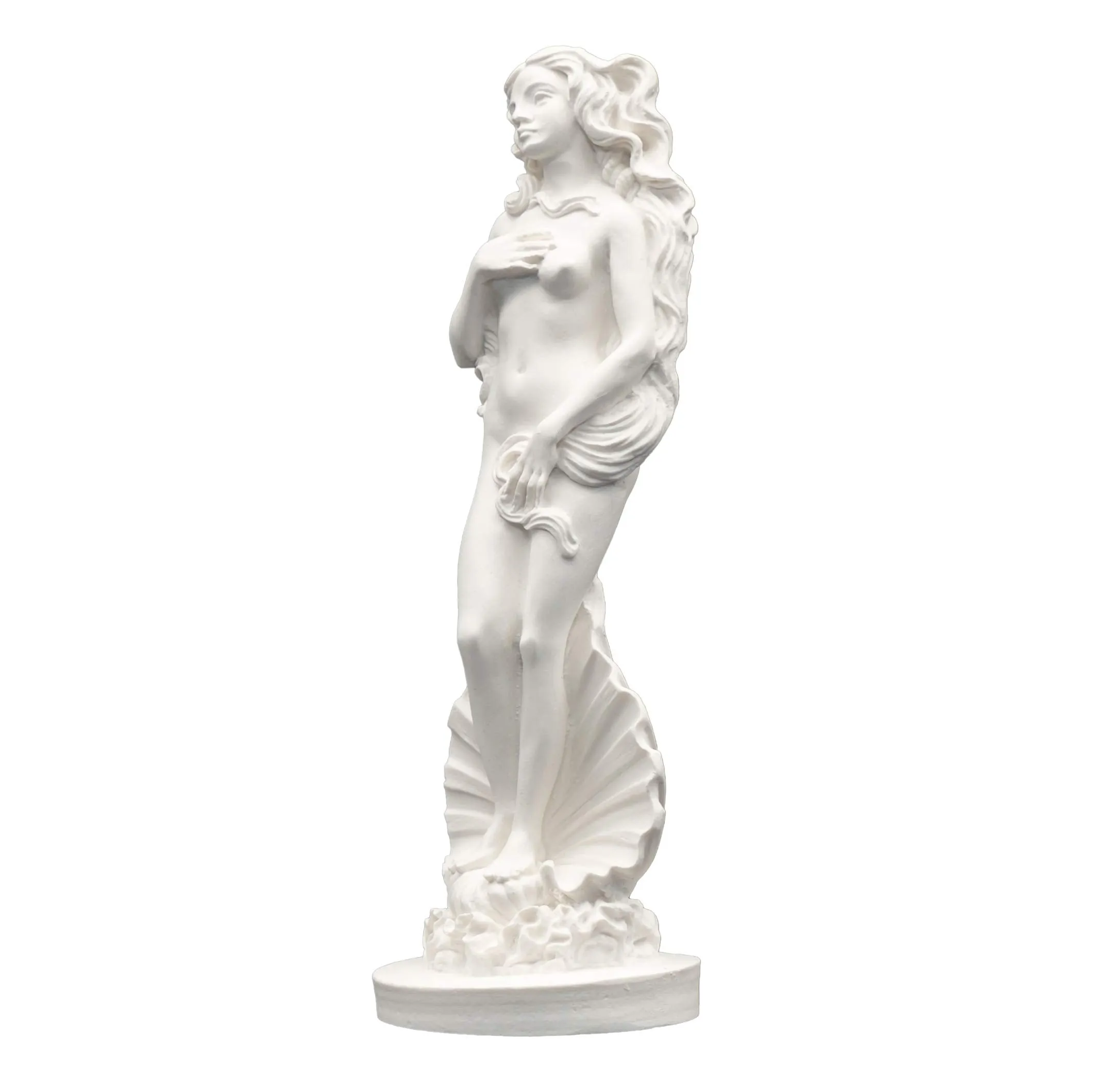 Helcee Handmade Alabaster Aphrodite Emerging Statue 6.48 in