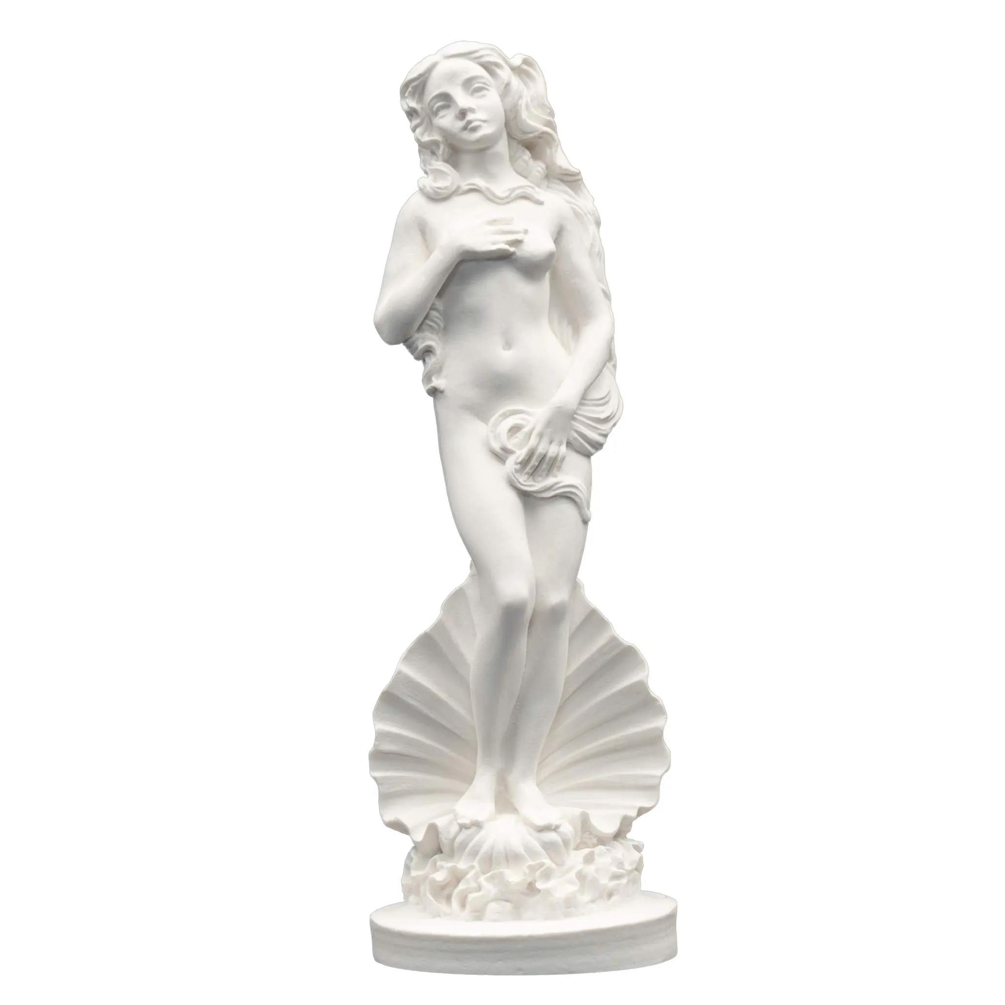 Helcee Handmade Alabaster Aphrodite Emerging Statue 6.48 in