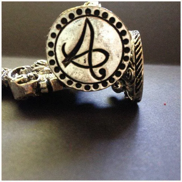 Italian Crafted Silver Script Initial Wax Seal Stamp