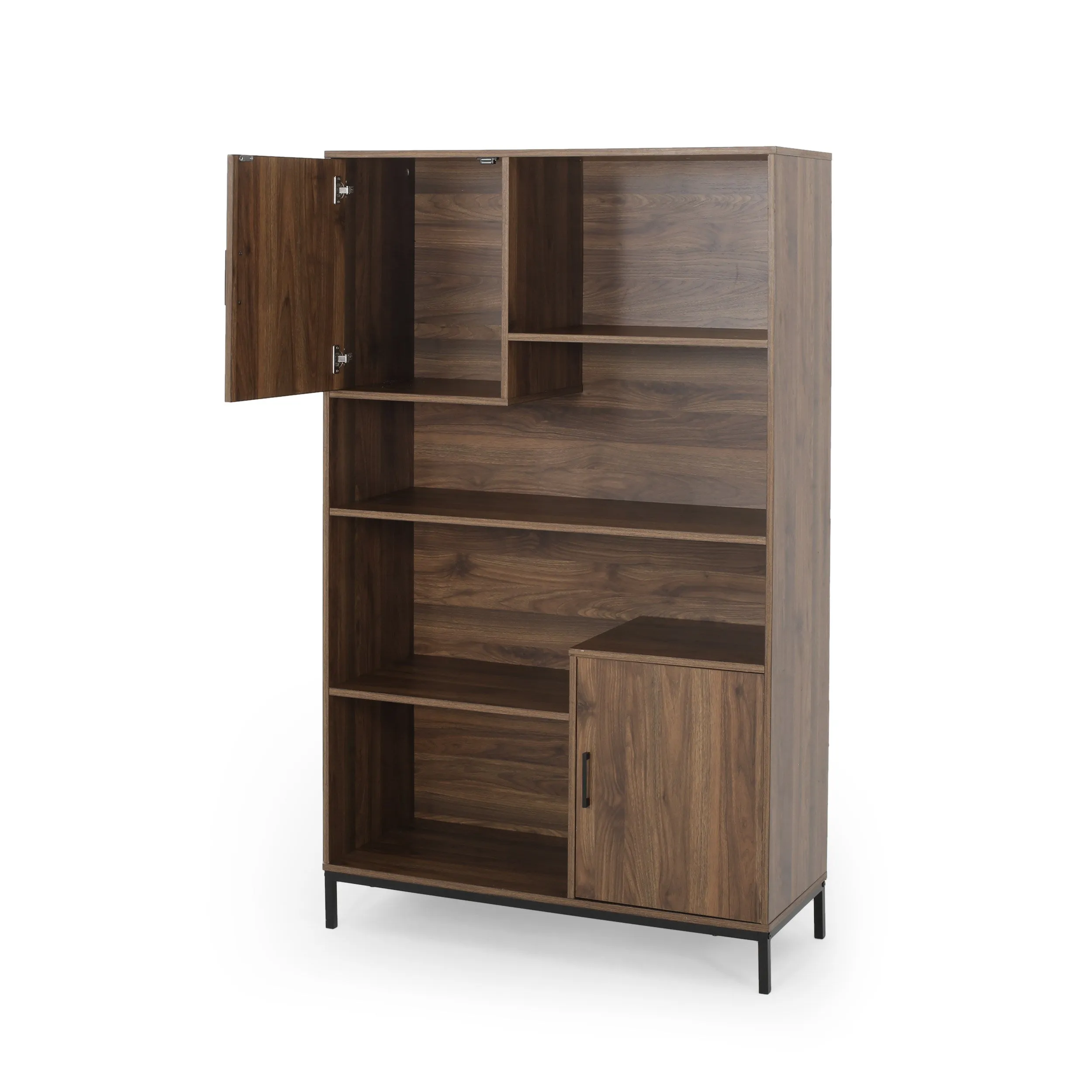 Joaquin Bookcase With Storage Cabinet