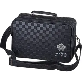 Leatherette Talis Bag "crown" 23*36 Cm - Black