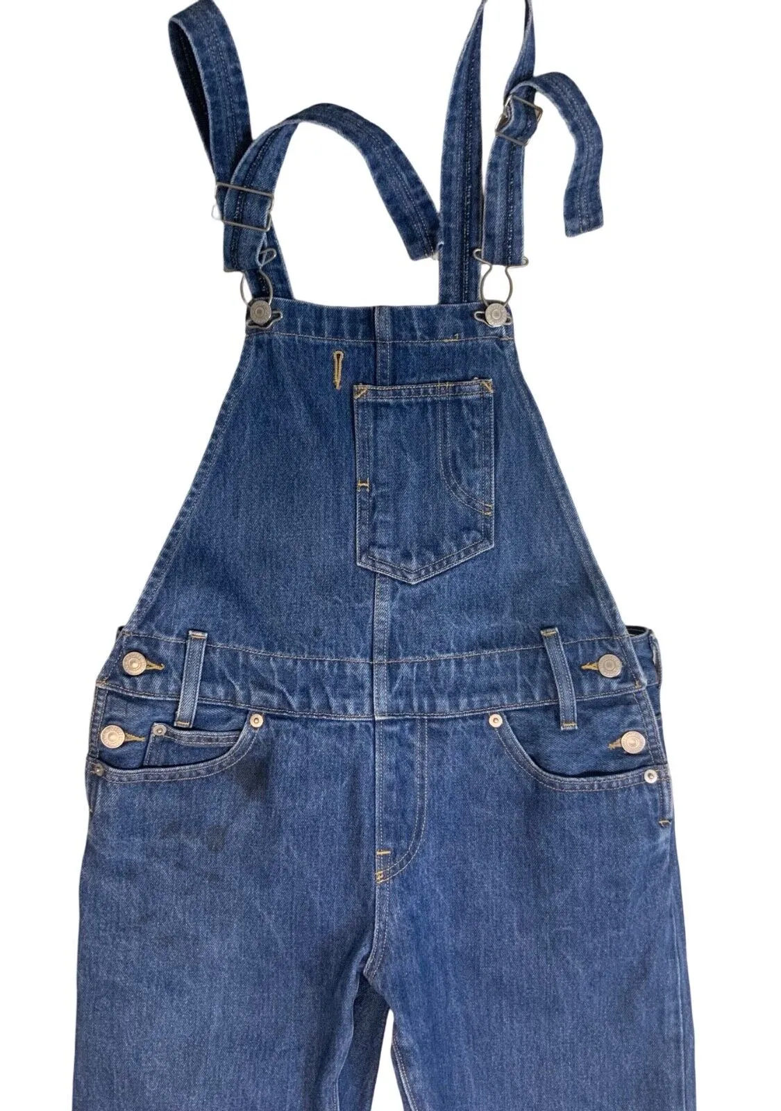 LEVIS RED TAB LOW-BACK SLIM FIT INDIGO DENIM DUNGAREES HEAVYWEIGHT 30’W 27”L