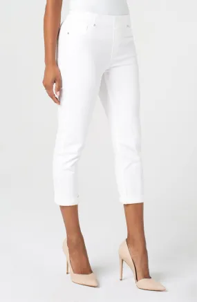 Liverpool Chloe Crop Skinny w/ Rolled Cuff - Bright White