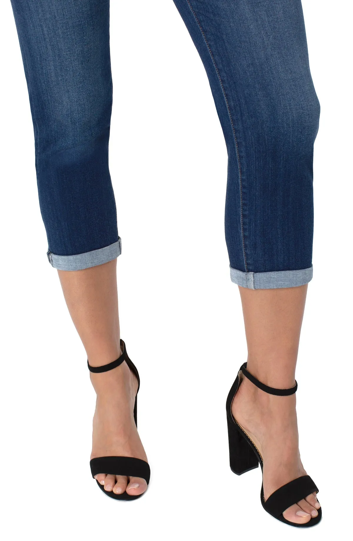 Liverpool Chloe Crop Skinny w/Rolled Cuff