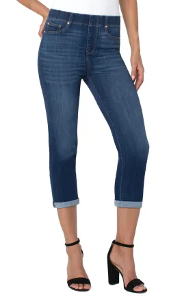 Liverpool Chloe Crop Skinny w/Rolled Cuff