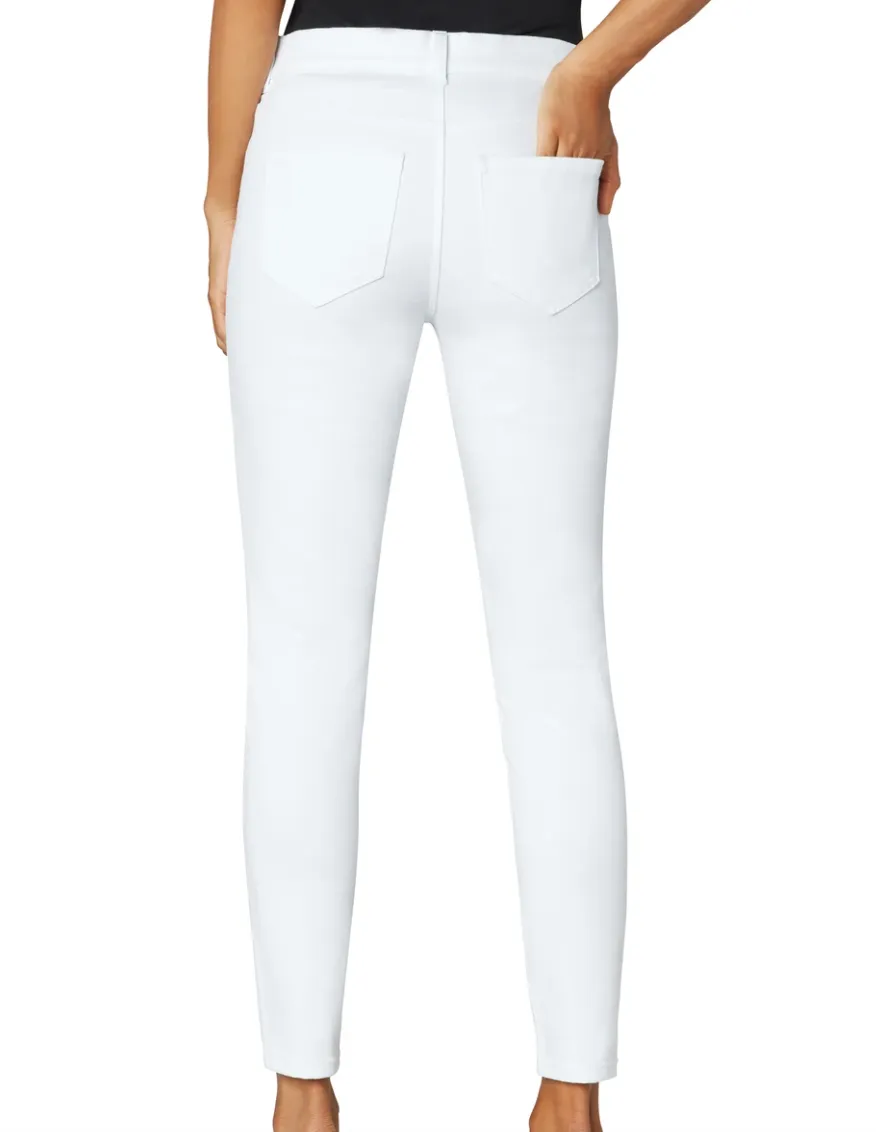 Liverpool Gia Glider Ankle 28" Inseam - Bright White