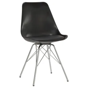 Lowry Contemporary Black Dining Chair
