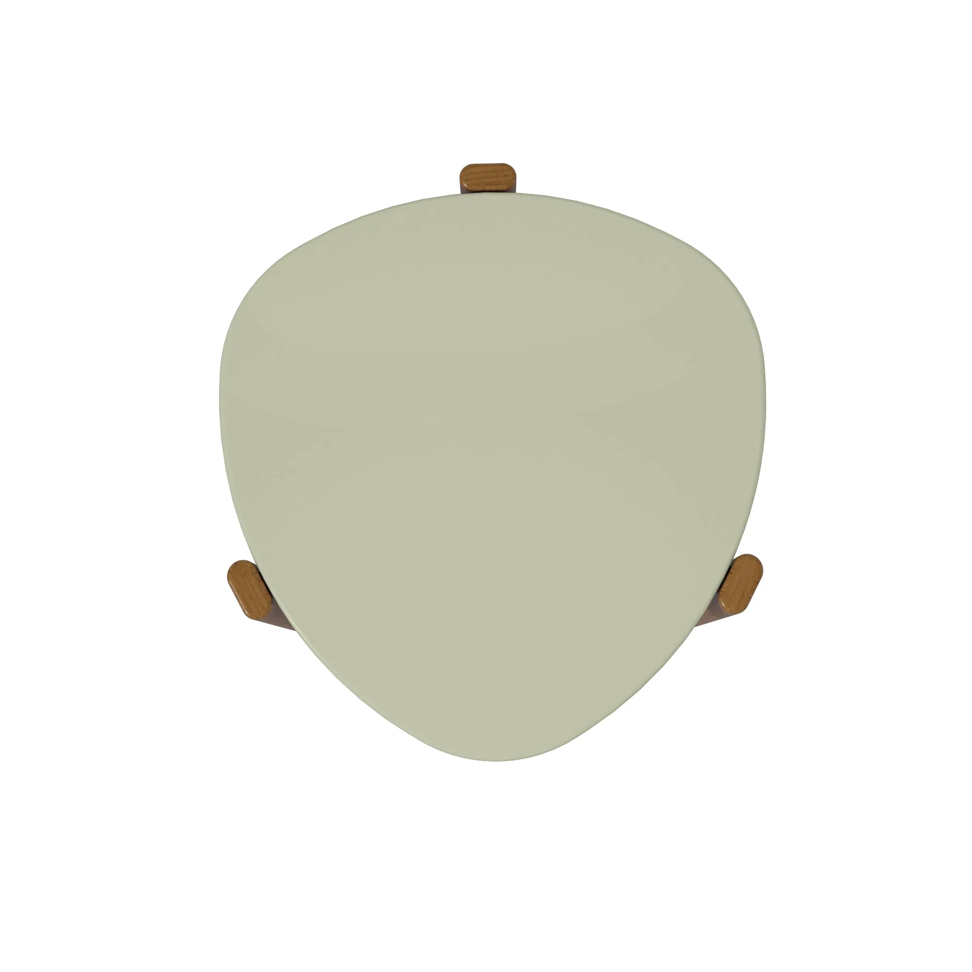 Manhattan Comfort Mid-Century Modern Gales End Table with Solid Wood Legs in Pistachio Green
