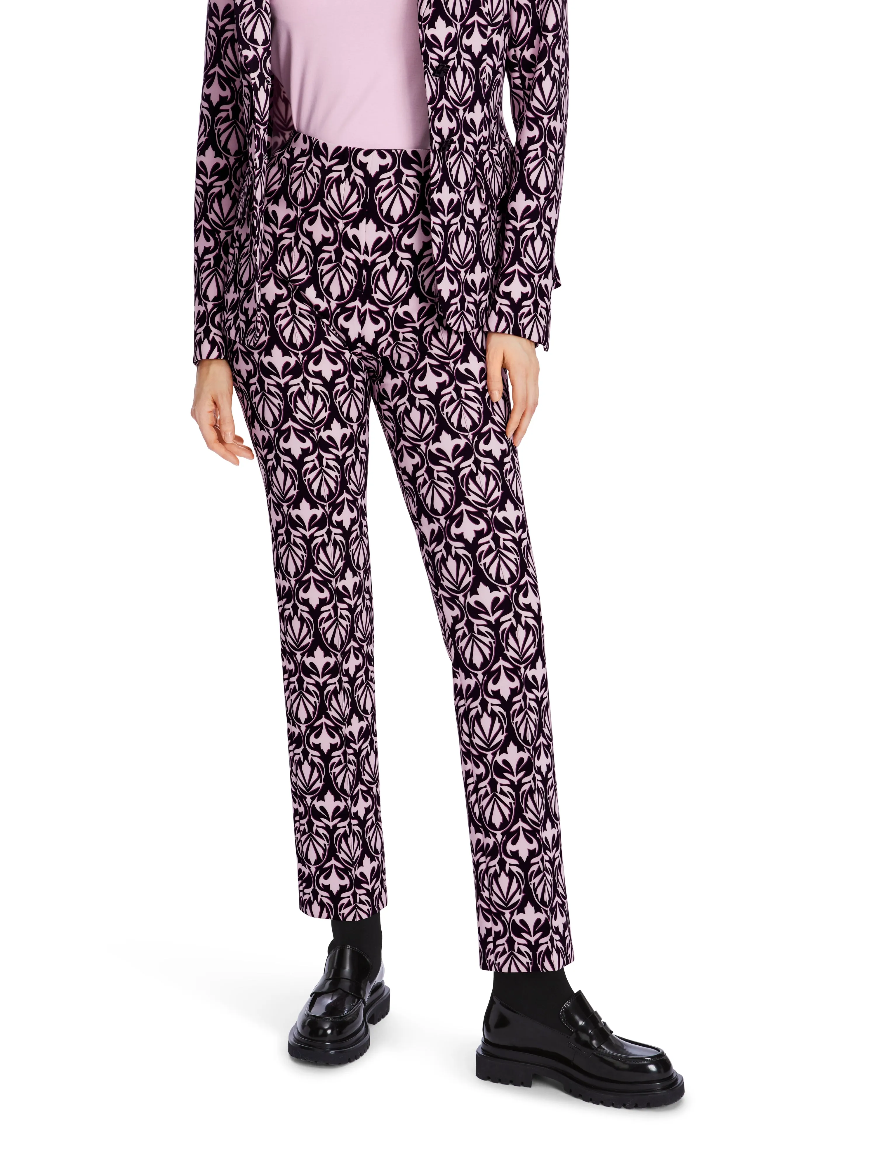 MARC CAIN Rose Printed Leggings