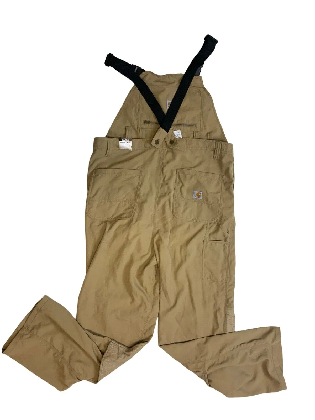 NEW TAGGED CARHARTT ER048 TNS WORKWEAR DUNGAREES PROTECTIVE KNEES 36”W 34”L