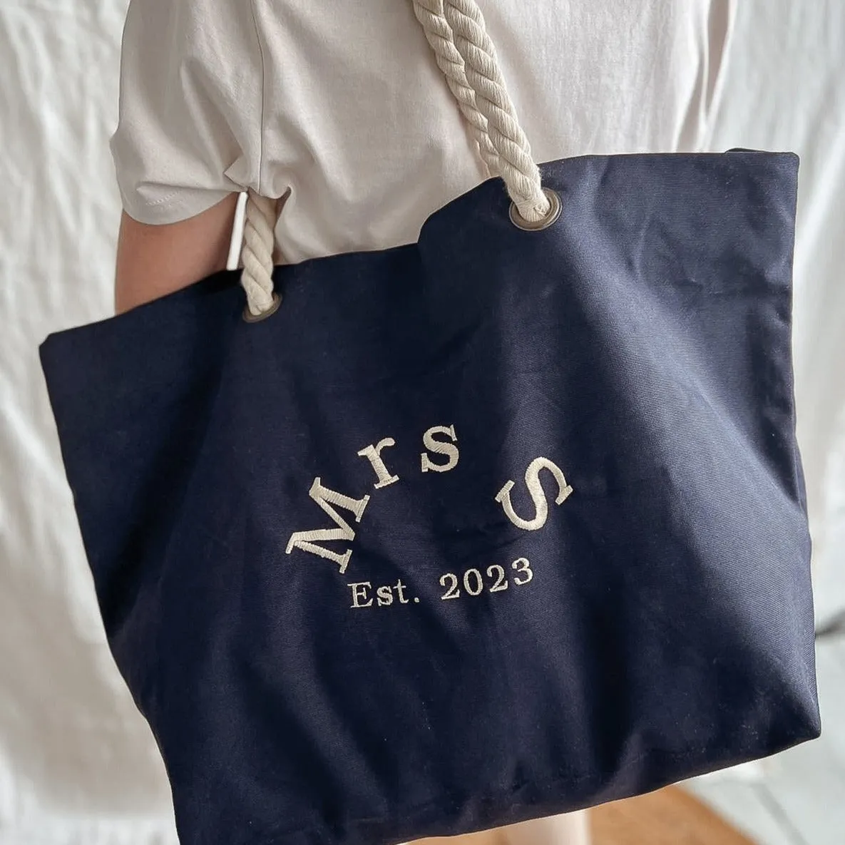 Newlyweds Tote | Navy