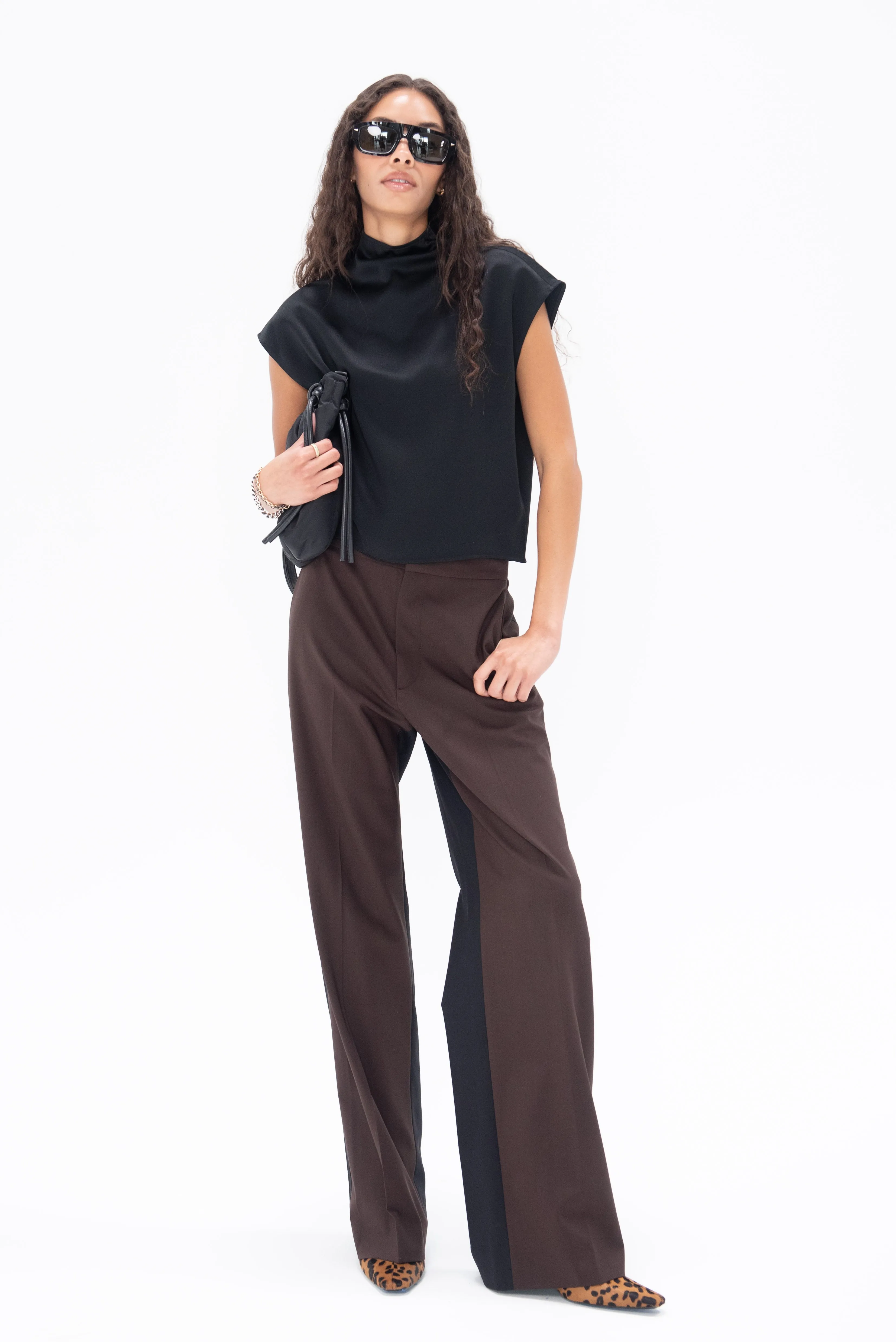 Pants, Burgundy Oak & Black
