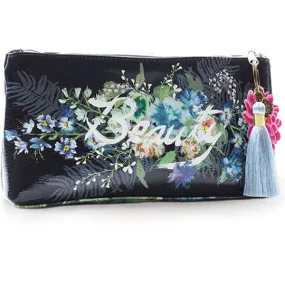 PAPAYA! Art Beauty Bouquet Accessory Pouch Clutch Makeup Bag (10" x 5")
