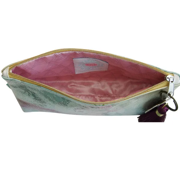 PAPAYA! Art Sun Chaser Accessory Pouch Clutch Makeup Bag (10" x 5")