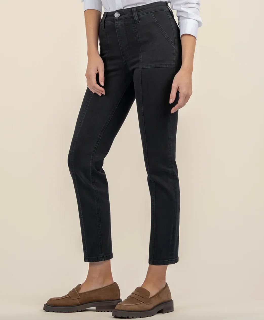 Reese High Rise Ankle Straight Leg Jean