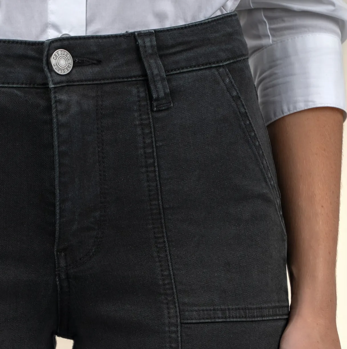 Reese High Rise Ankle Straight Leg Jean